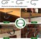 Christmas Stocking Holders for Mantle Set 4,Protective Pads Christmas Stocking Holders for Fireplace Mantle,Multi-uses Stocking Hooks for Mantle,Mantel Stocking Holders Clip for Xmas Party Decoration